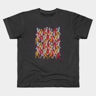 Colorful Sax Player Pattern Kids T-Shirt